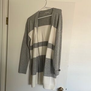 Gray and White Women's Sweater
